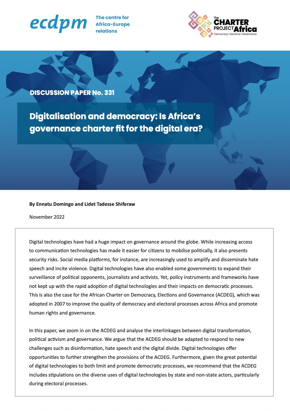 Digitalisation and Democracy